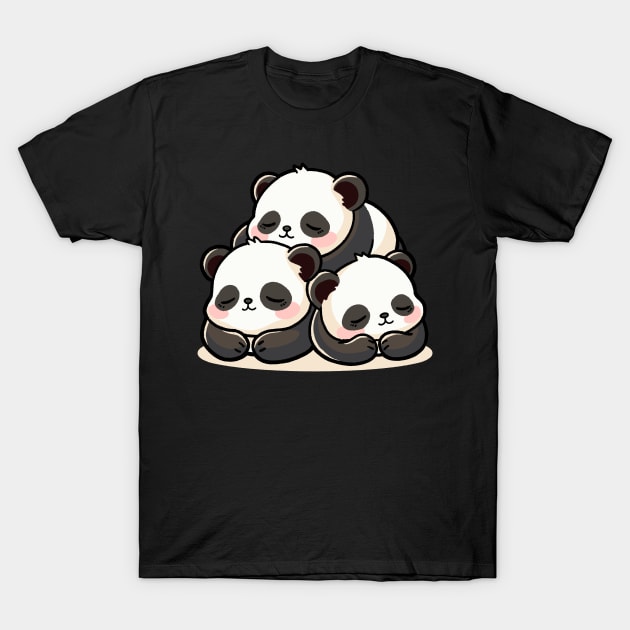 Panda Pals T-Shirt by FanFreak